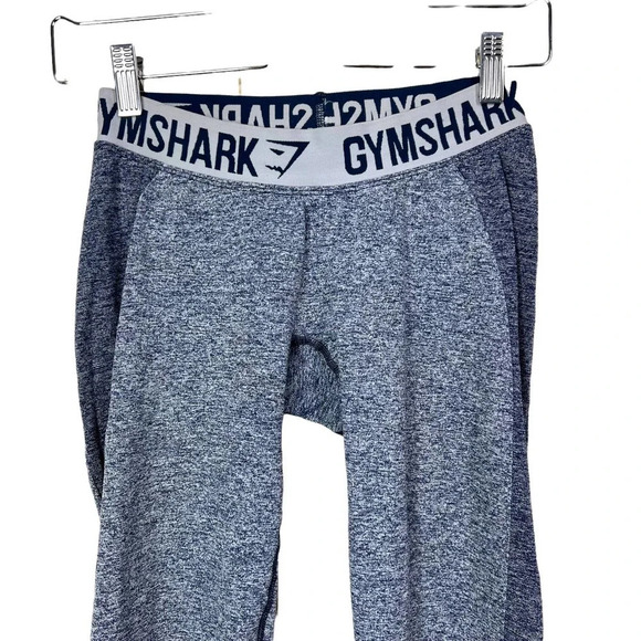 Gymshark Flex Leggings Navy Blue Marl Gray Size Small - Picture 2 of 11